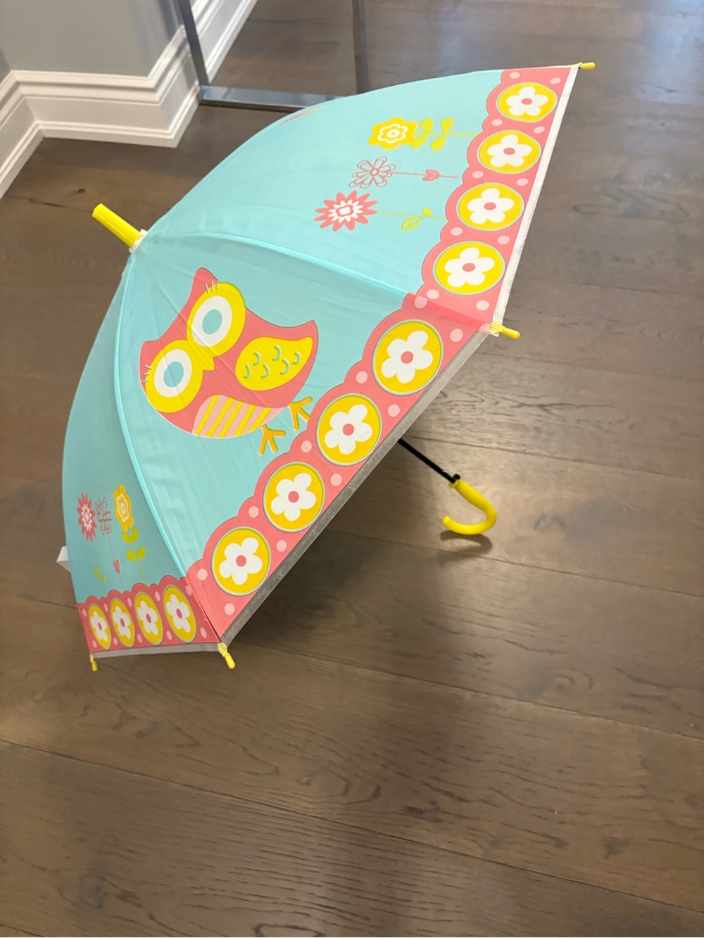 Owl themed kids umbrella brand new